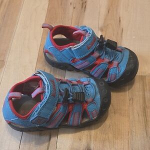 Kamik Blue and Red Kids Sandals